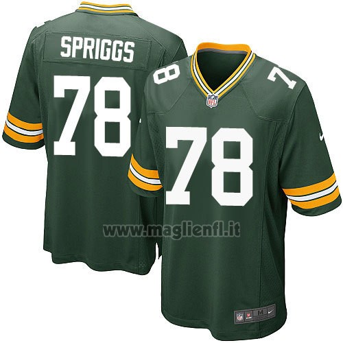 Maglia NFL Game Bambino Green Bay Packers Spriggs Verde Militar